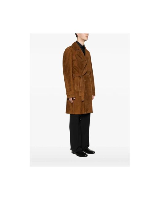 Salvatore Santoro Brown Trench Coats for men