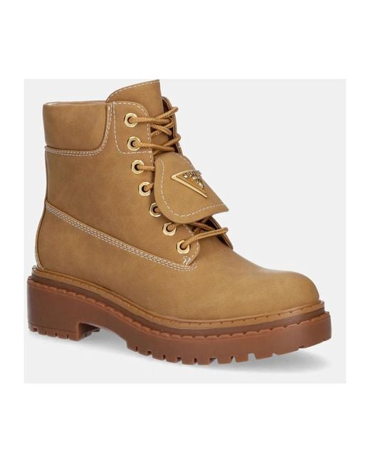 Guess Brown Leavey Ankle Boot