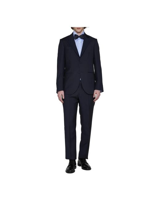 D4.0 Blue Single Breasted Suits for men
