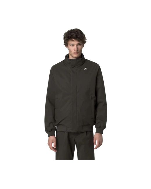 K-Way Black Light Jackets for men