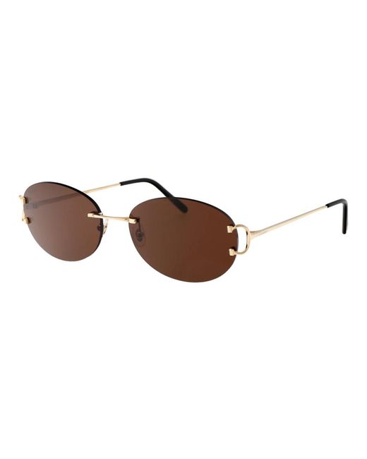 Cartier Brown Stylische sonnenbrille ct0029rs