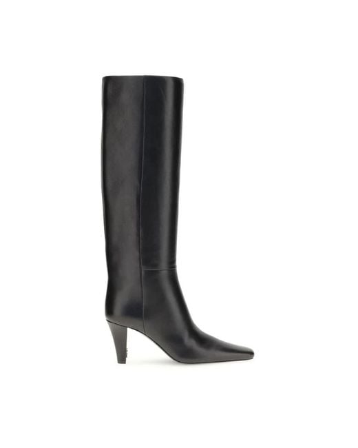 Saint Laurent Black Knee High Boots