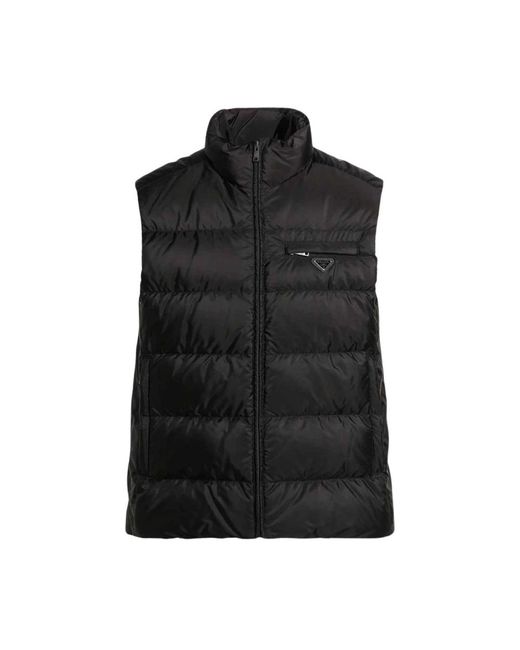 Prada Black Padded Vest Re-Nylon for men