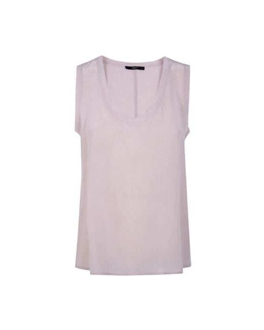 Seventy Purple Sleeveless Tops