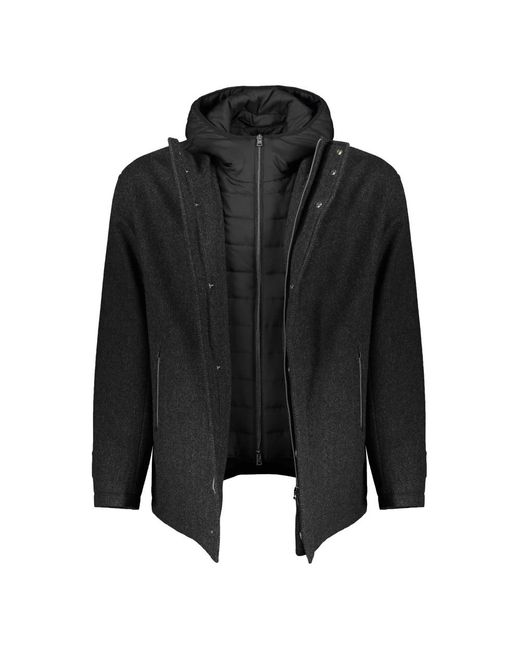 Herno Black Winter Jackets for men