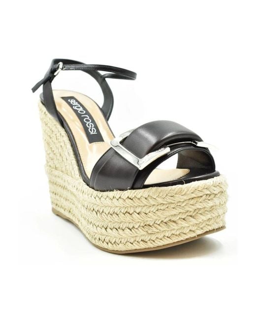 Sergio Rossi Metallic Wedges