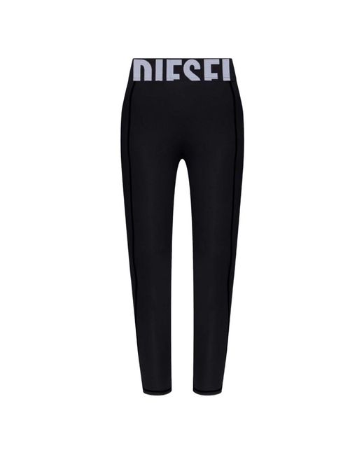DIESEL Black Leggings