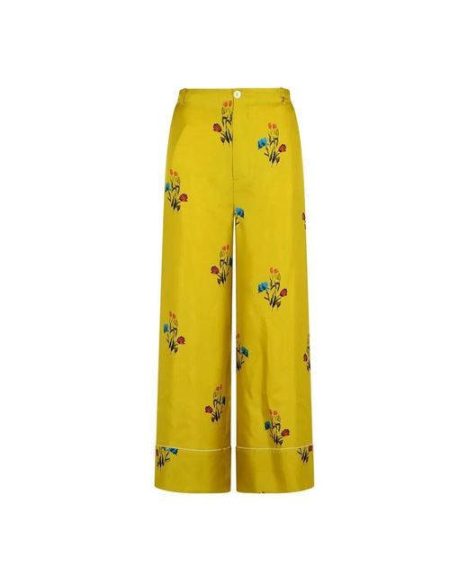 Marni Wide Trousers in het Yellow