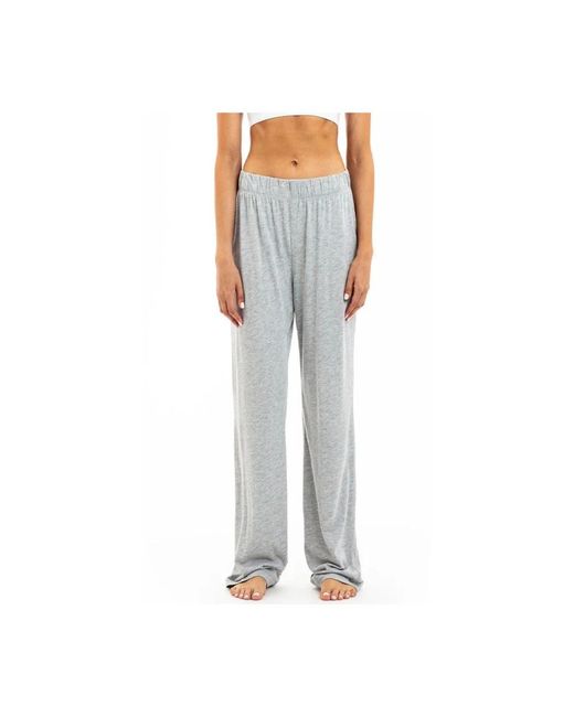 ÉTERNE Blue Wide Trousers