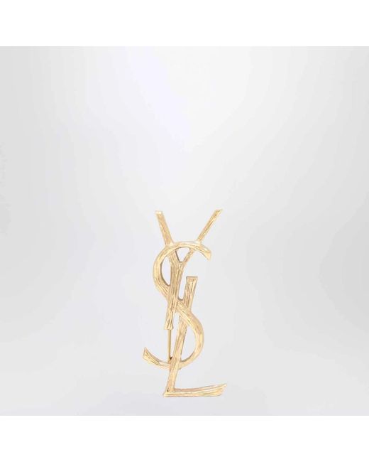 Saint Laurent Metallic Brooches