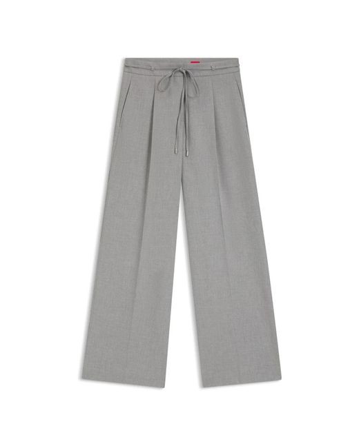 HUGO Haminde Wijde Broek in het Gray