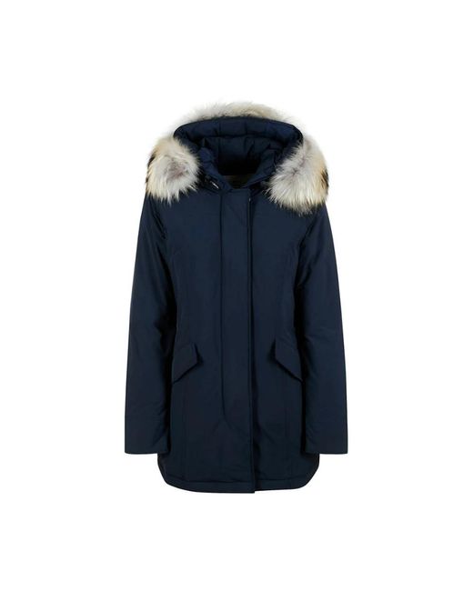 Woolrich Blue Winter Jackets