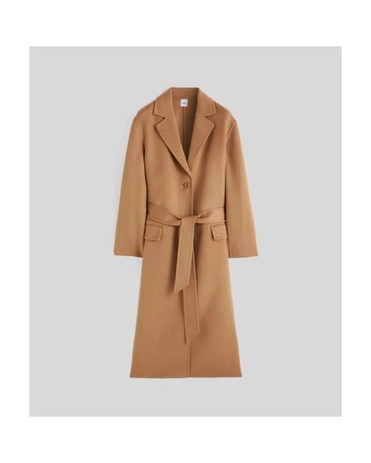 Aspesi Brown Single-Breasted Coats