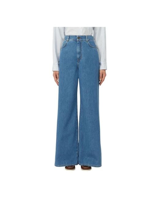 Weekend by Maxmara Blue Wide Jeans