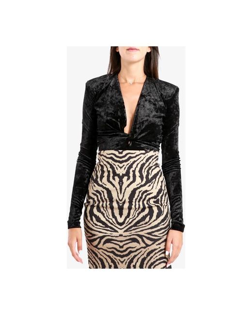 Aniye By Tops ,Zwart ,Leer Top Zwart in het Black