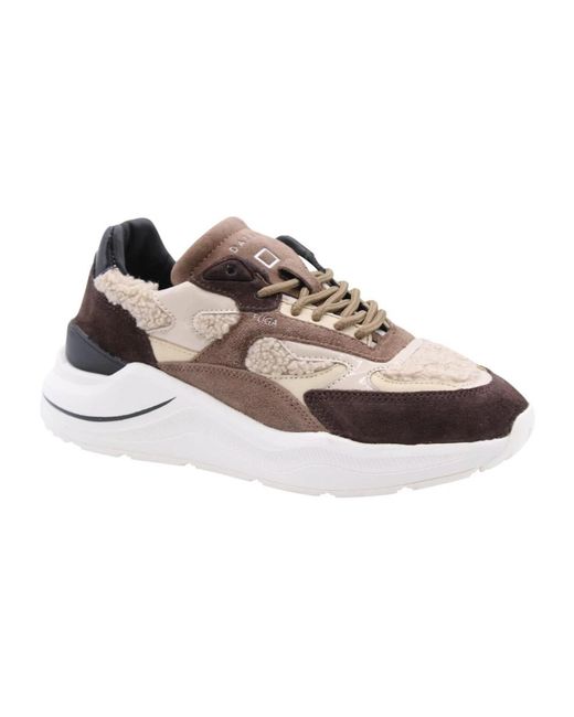 Date Schoenen ,Bruin ,Pyrgos Sneaker in het Brown