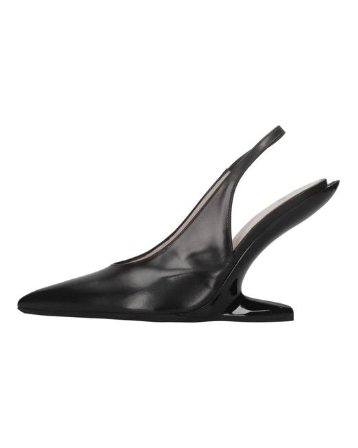 N°21 Black Leather Slingback Pump