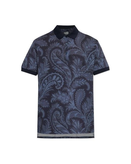 Etro Blue Polo Shirts for men