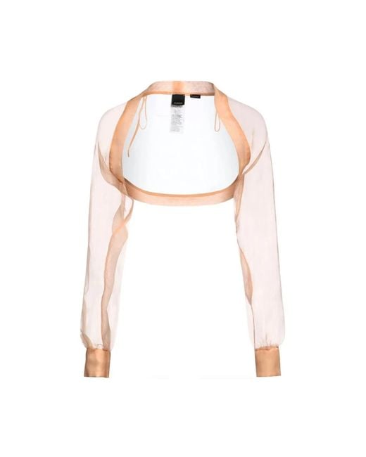 Pinko White Elegant Polyester Blouse