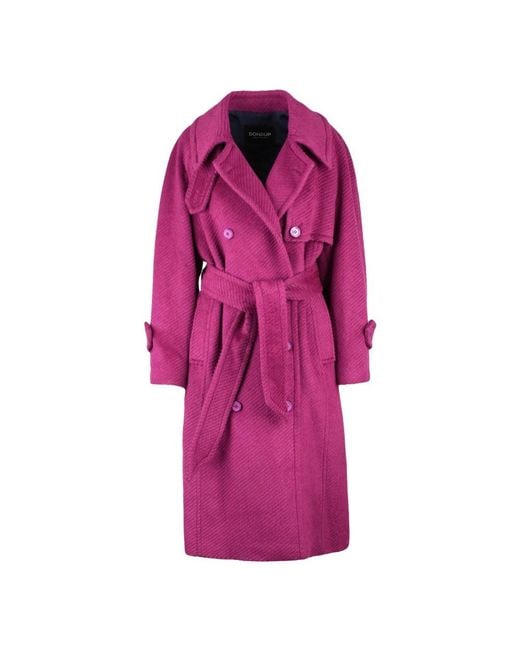 Dondup Pink Trench Coats