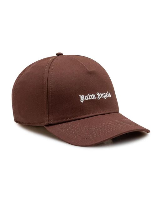 Palm Angels Brown Caps for men