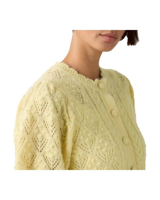 Levi's Metallic Pauline Pointelle Kurzarm-Strickjacke