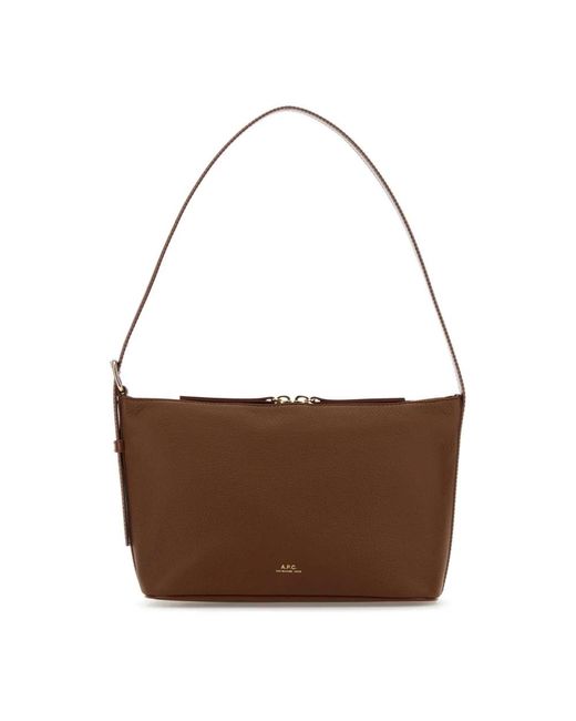A.P.C. Brown Shoulder Bags