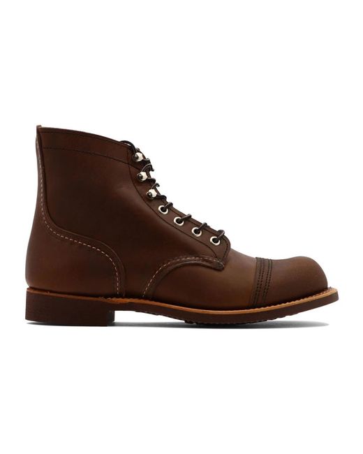 Red Wing Brown Lace-Up Boots for men