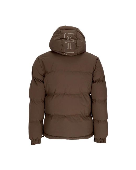 Iuter Jassen ,Bruin ,Polyester Bruine Puff Donsjas Hoge Hals in het Brown voor heren