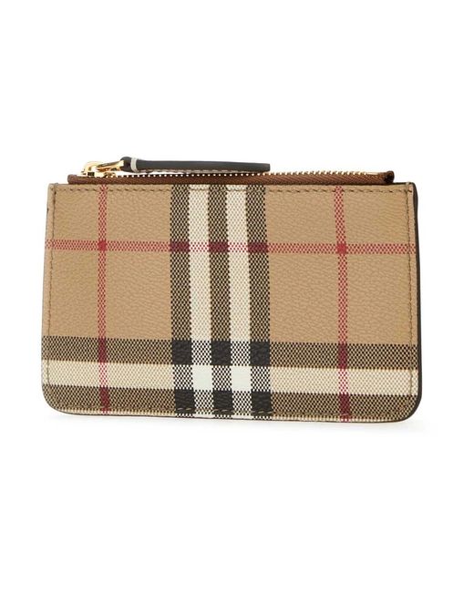 Wallets & Cardholders di Burberry in Natural