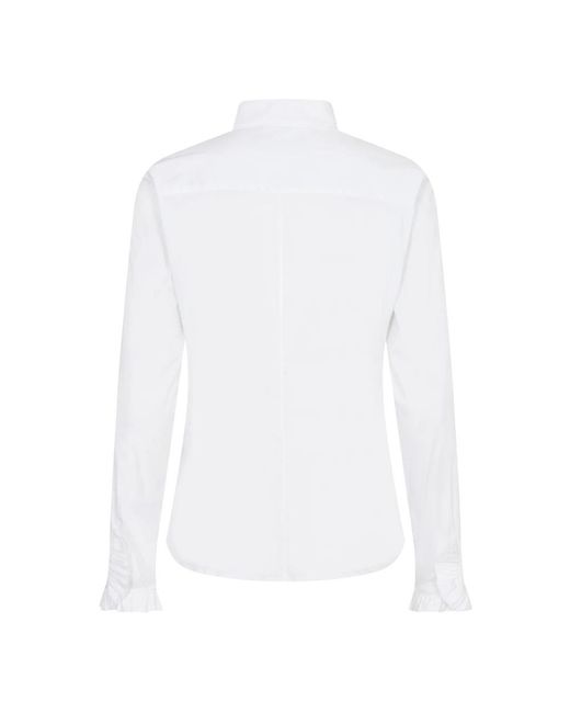 Mos Mosh Overhemden ,Wit ,Katoen Mattie Flip Shirt in het White