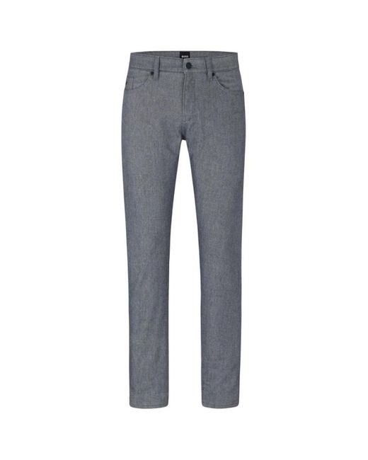 Boss Gray Straight Fit Jeans for men