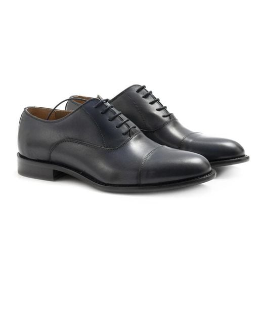 Sangiorgio Black Dress Shoes for men