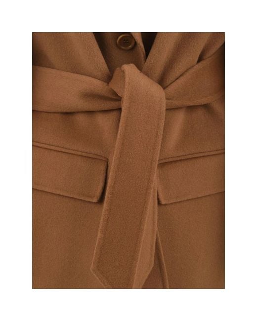 Aspesi Brown Belted Coats