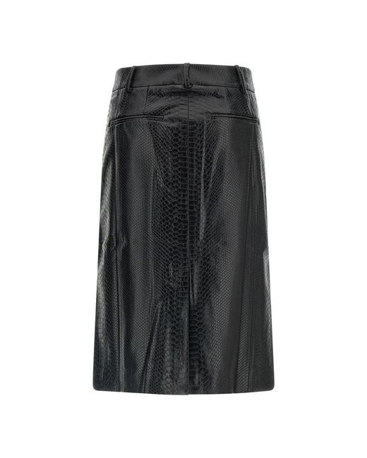 ANDAMANE Black Midi Skirts