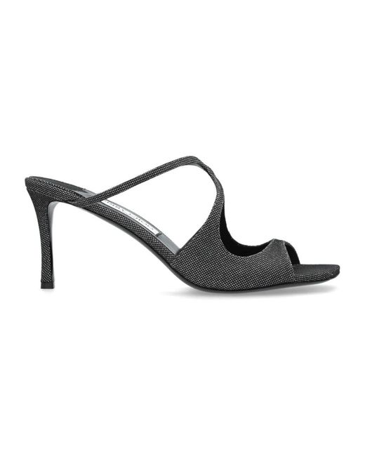 Jimmy Choo Black Heeled Mules