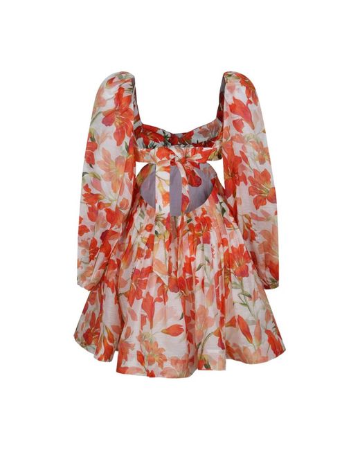 Zimmermann Red Short Dresses