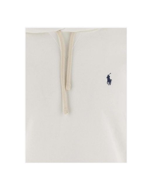 Polo Ralph Lauren Hoodie aus baumwollmischung mit logodetail in White für Herren