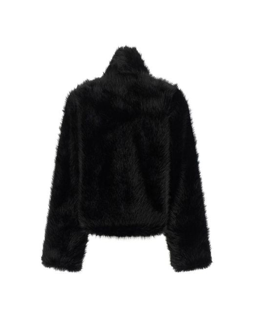 BB COUTURE Black Faux Fur & Shearling Jackets