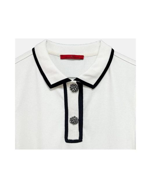 Carolina Herrera White Polo Shirts