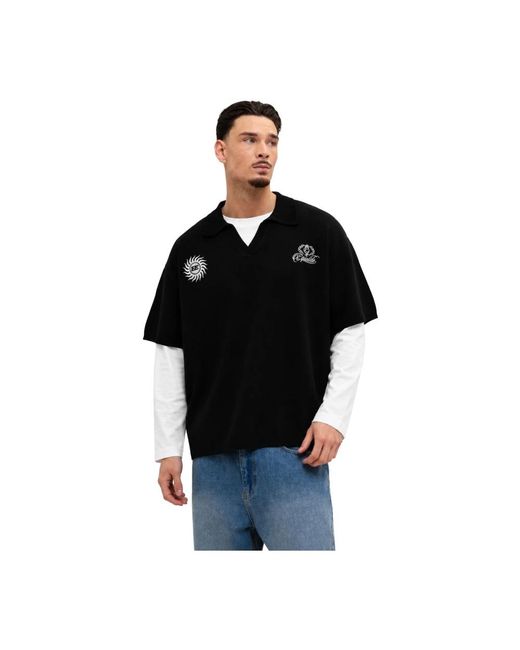 Equalite Beau Knit Polo in het Black voor heren