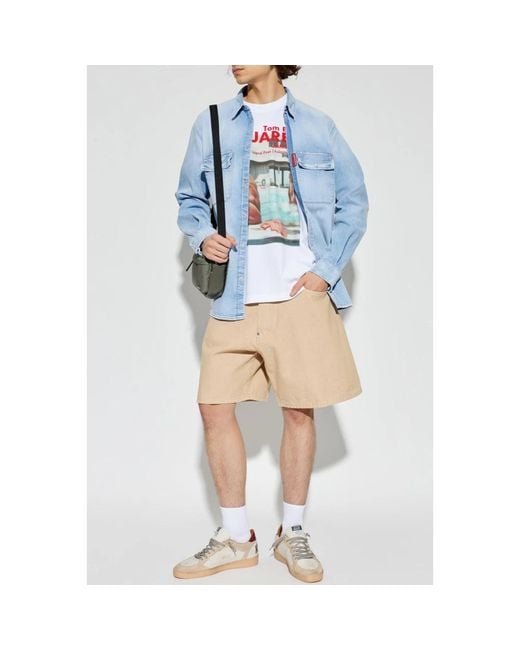 DSquared² Natural Denim Shorts for men