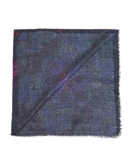 Etro Blue Scarves