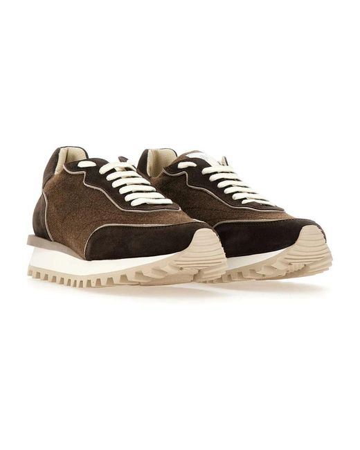 Eleventy Brown Sneakers for men