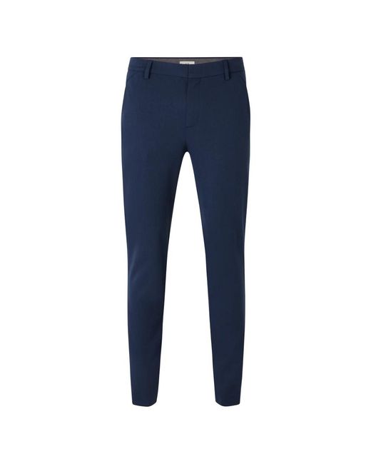 Plain Suit Trousers in het Blue voor heren