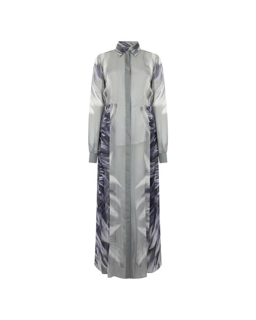 Alberta Ferretti Gray Maxi Dresses