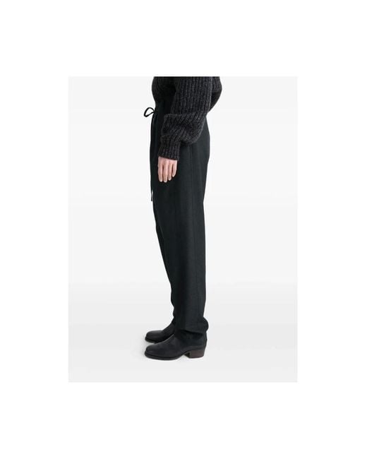 Lemaire Gray Graue Hose Mit Kordelzug Und Seitentaschen