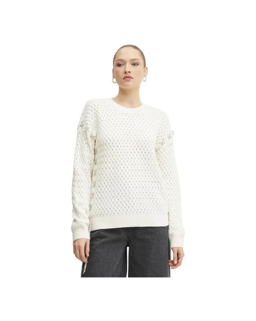 Guess White Elliss Pullover