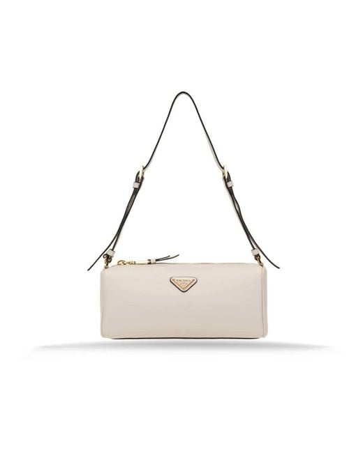 Prada Natural Shoulder Bags