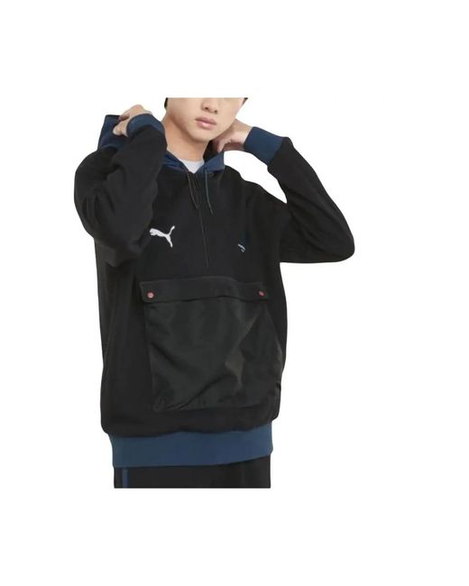 PUMA Hoodies & Sweatvesten ,Zwart ,Porsche Targa Logo Hoodies Voor Mannen in het Black voor heren